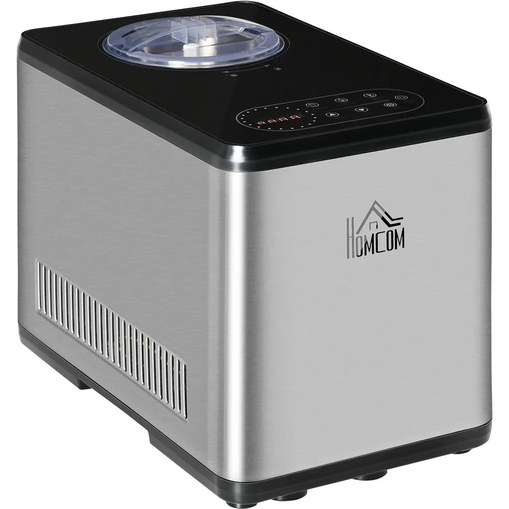 Ice cream maker with compressor - 1.5 L - LED display - 38.4 x 24 x 32 cm