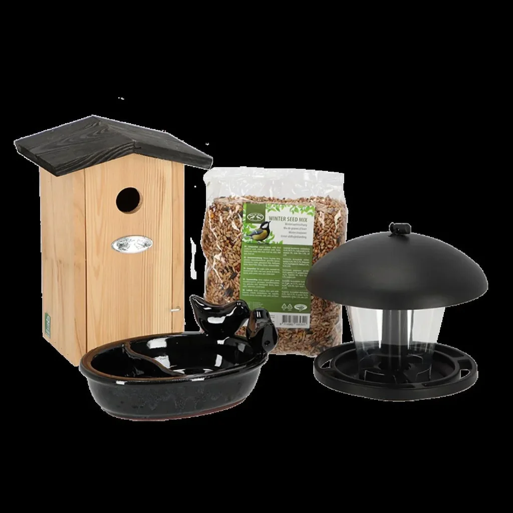 Complete garden bird package