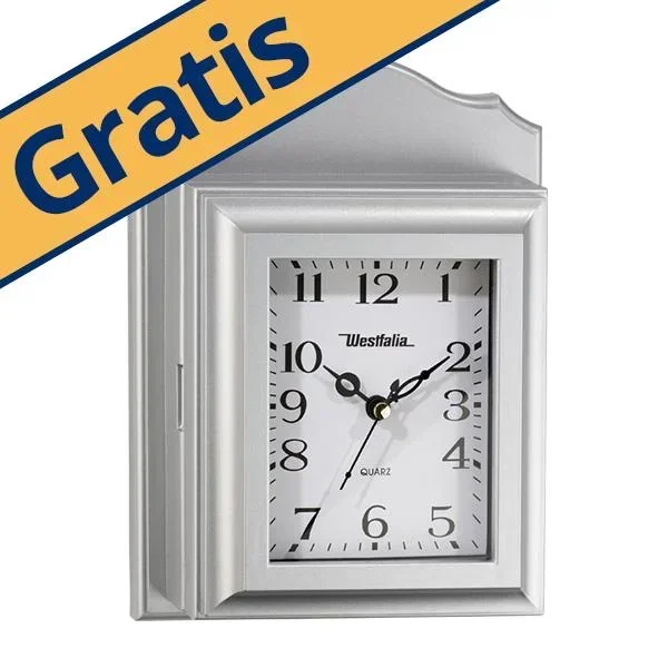 Clock with key box