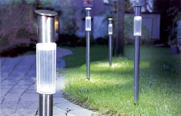 Solar garden lights set of 3