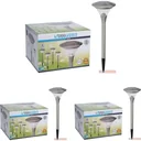 3x Progarden Solar Garden Light Set of 4 - 47cm (Turns on automatically)