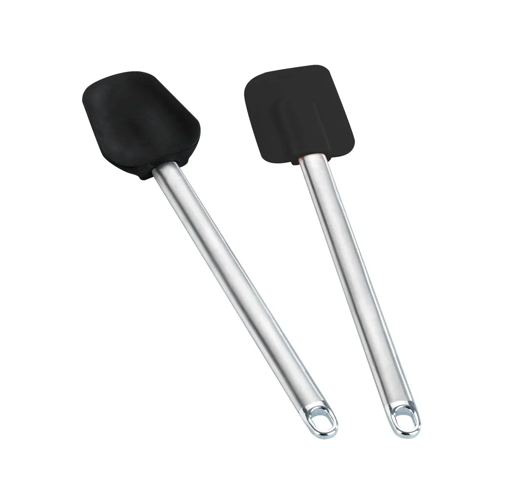 Silicone dough scraper & spatula, 2-piece