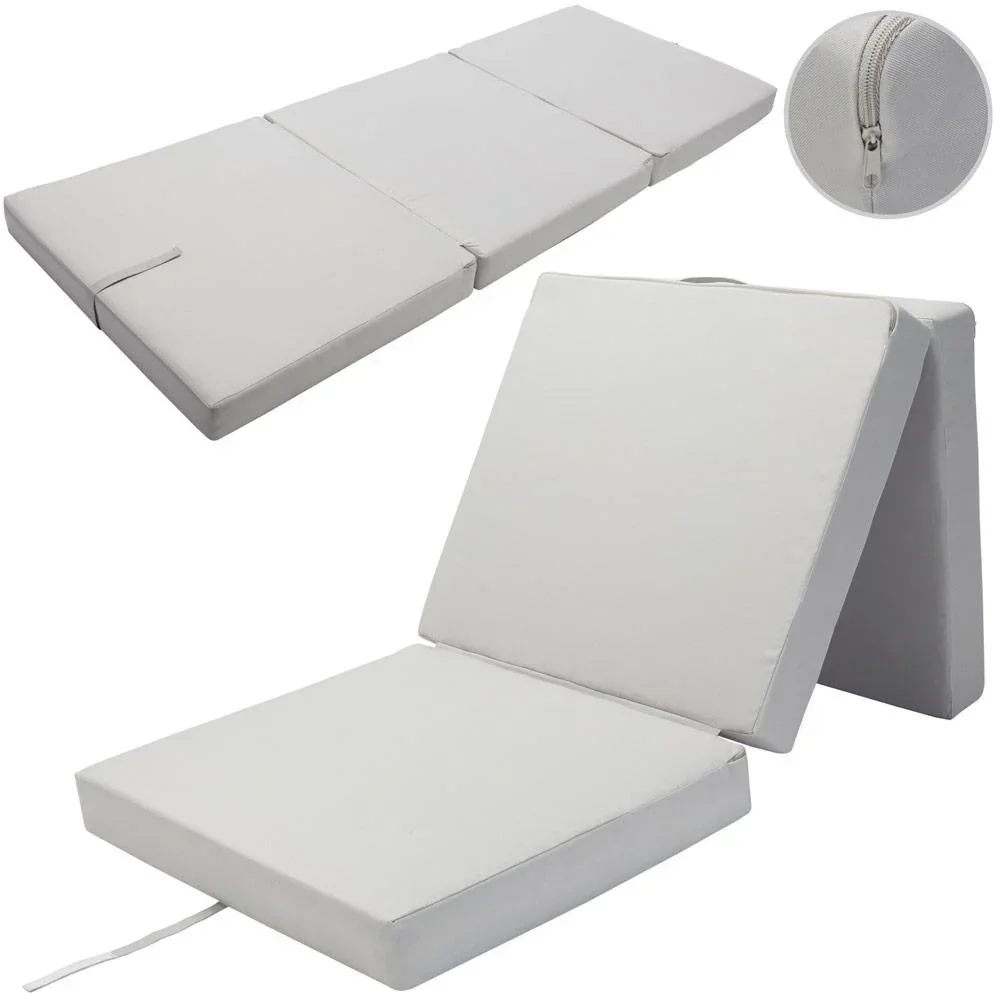 Mattress grey 190x70x10cm foldable