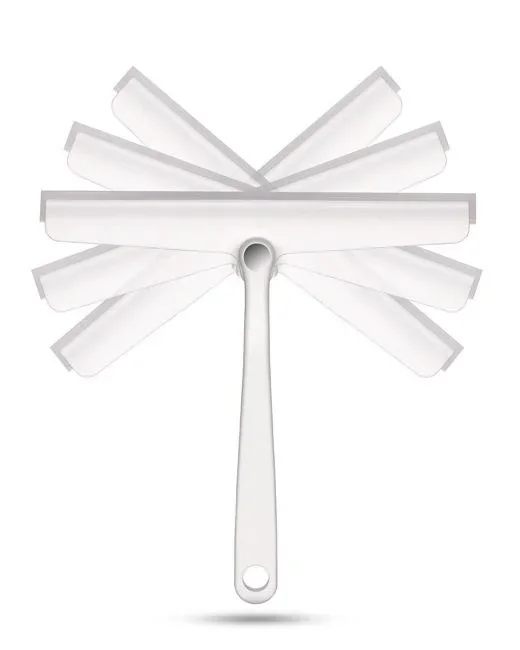 Rotating shower squeegee “Exclusive”, white