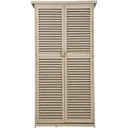Tool shed tool cabinet 4 compartments gray