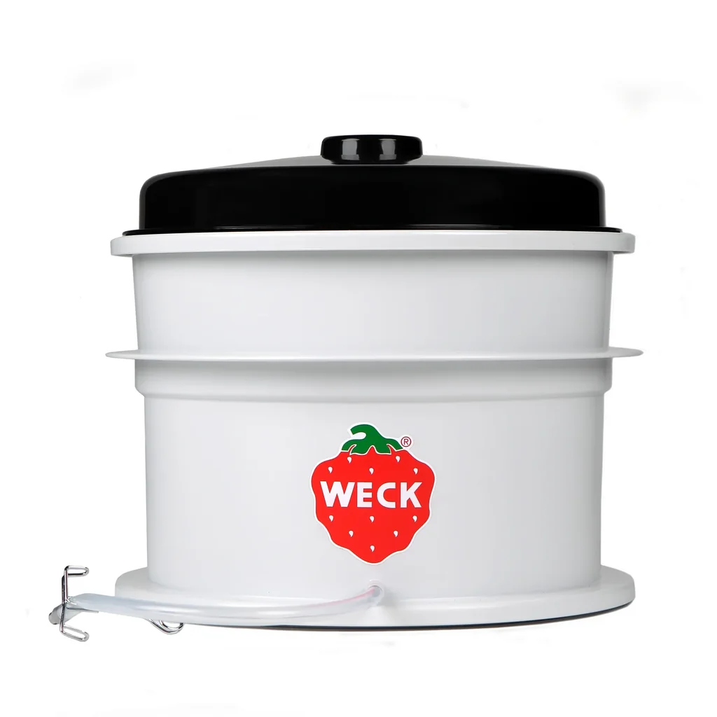 Juice extractor combination set, plastic, with hose fitting, with lid