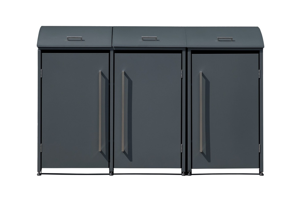 Westmann Waste Bin Enclosure Moderna 3-piece anthracite (3× 240 L)