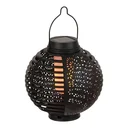 Solar lanterns "Flame" black, set of 2