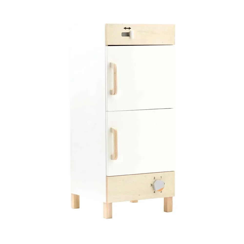 Kids concept fridge wood white with nature