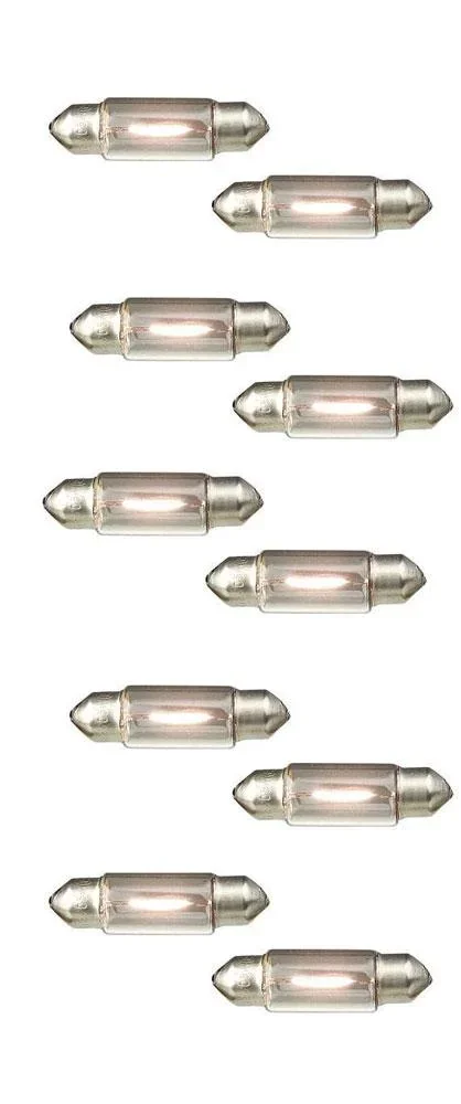 Tail light and license plate bulbs, 10 pieces - Festoon lamps