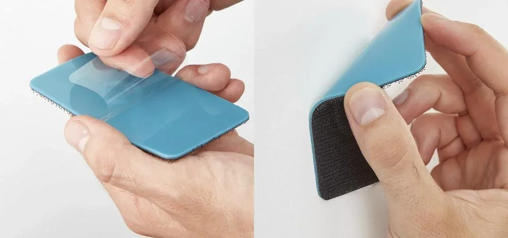 Vacuum pad, Velcro and velour