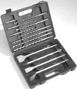 13-piece drill and chisel set with SDS Plus chuck