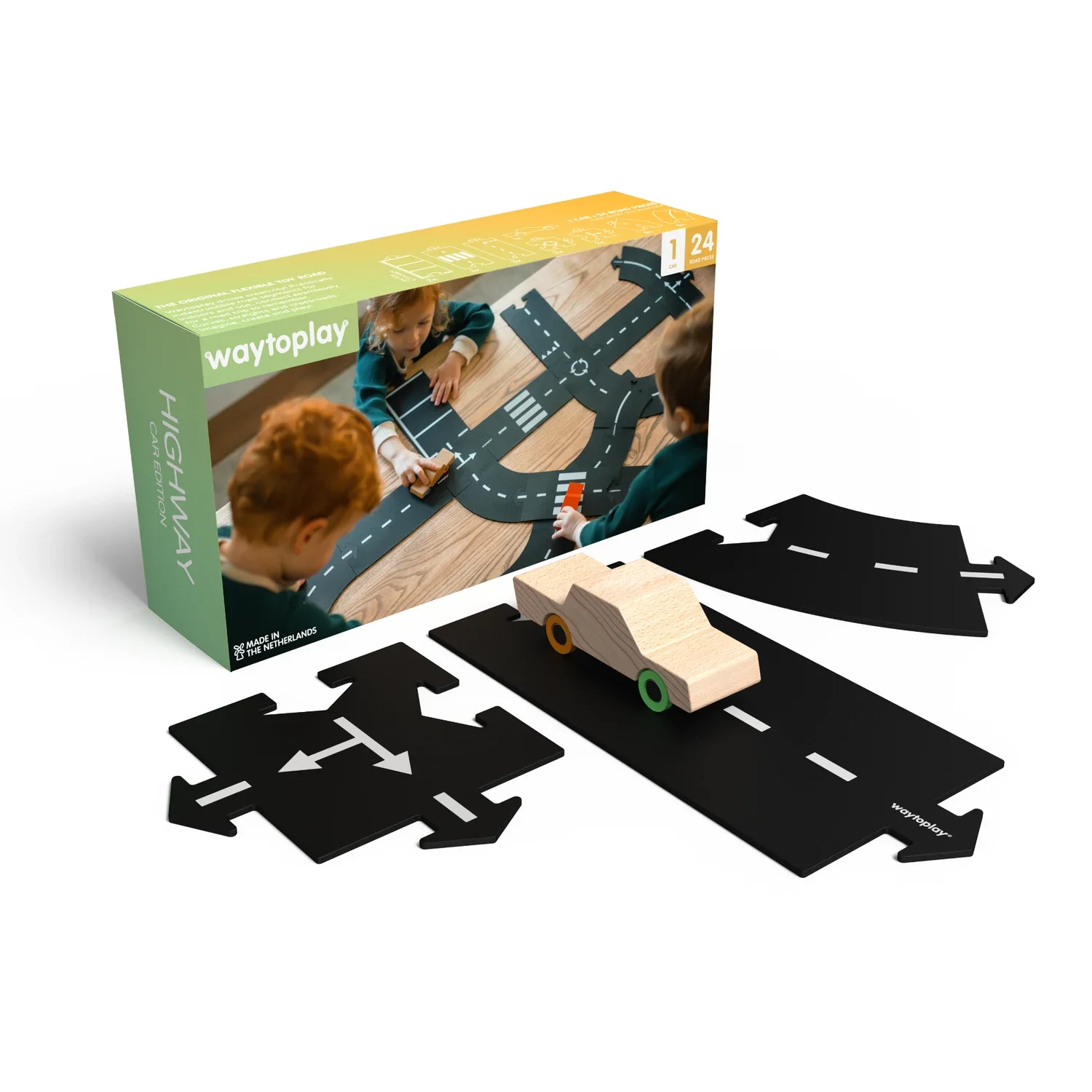 Waytoplay toy race track + 1 car, gift set