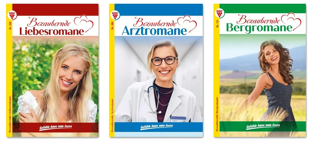 Romance novels, 6 pieces