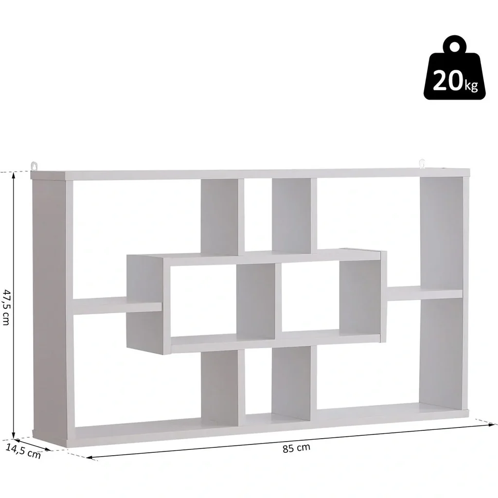 Cube shelf white