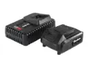 Starter set 18 Volt Li-Ion family: 1 x battery 2.0 Ah + 1 x quick charger