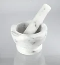 Granite mortar, marble design, 7 x 10 cm