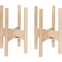 Flower stand 2 pieces wood 18 x 18 x 35.4 cm