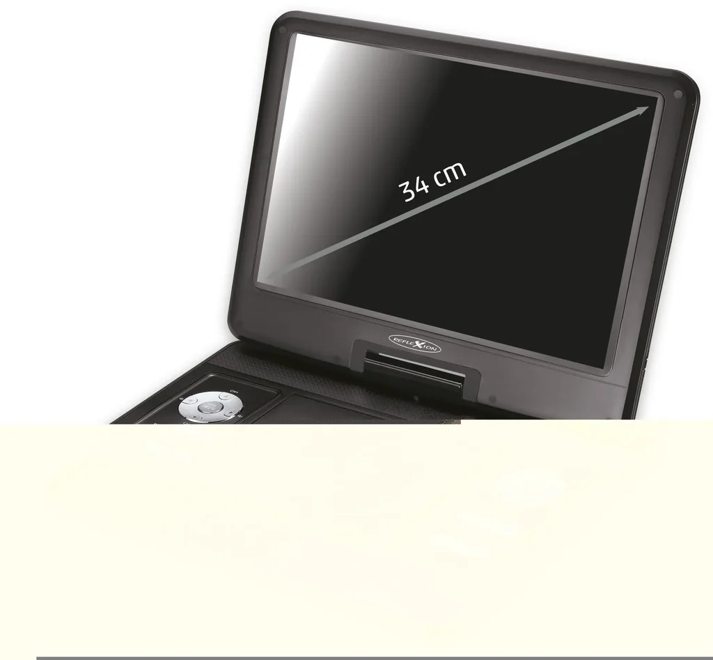 DVD player with 13.3" screen, DVB-T2 HD tuner and gaming function