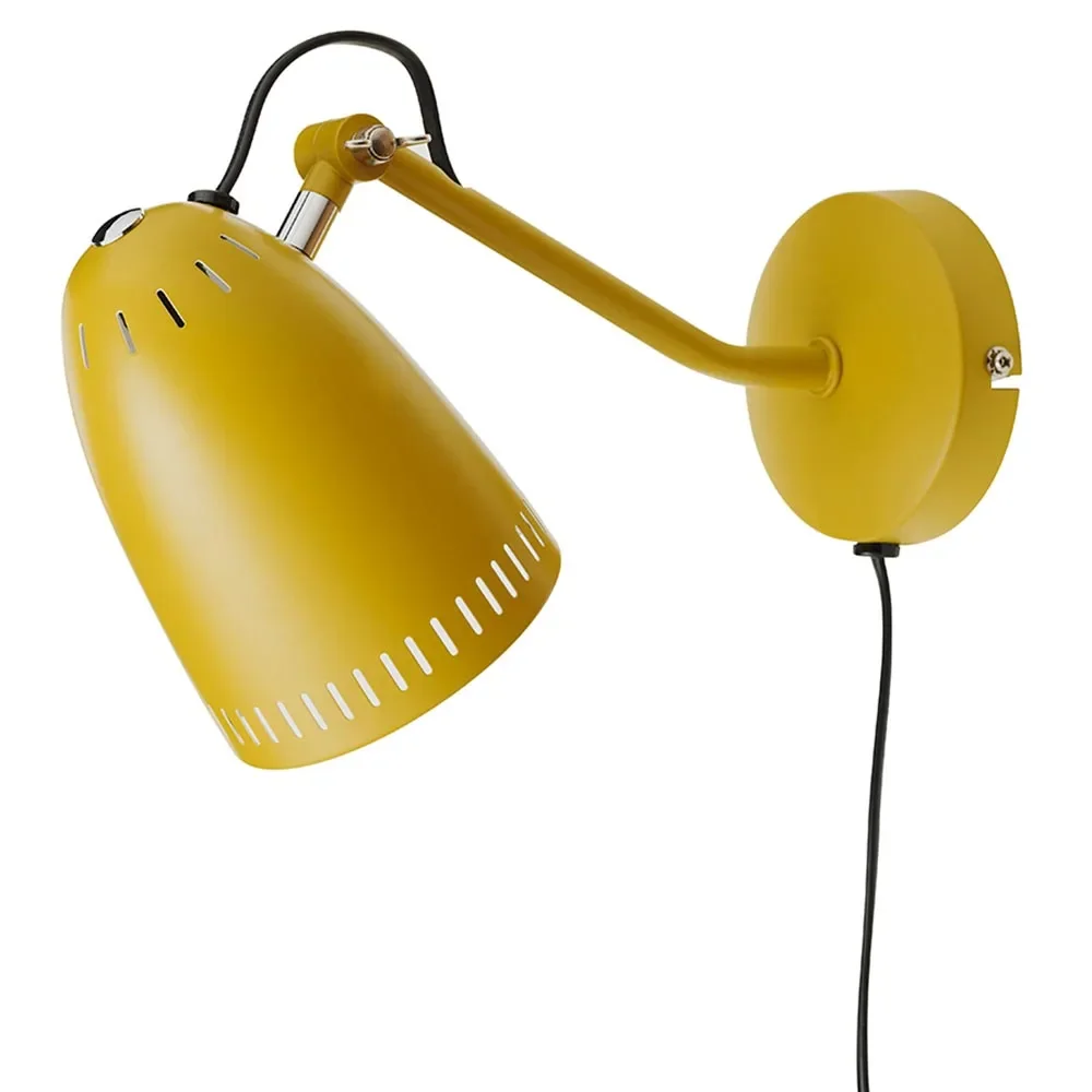 Superliving wall lamp metal "Dynamo" Matt mustard yellow