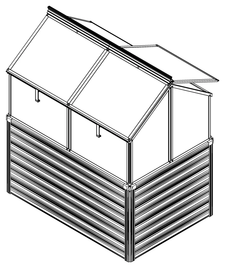 Raised cold frame Paris ESG