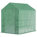 Plastic greenhouse greenhouse with flower shelf cold frame tomato house plant house for garden, made of steel tube and