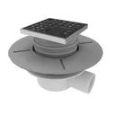 Floor drain for shower element, horizontal