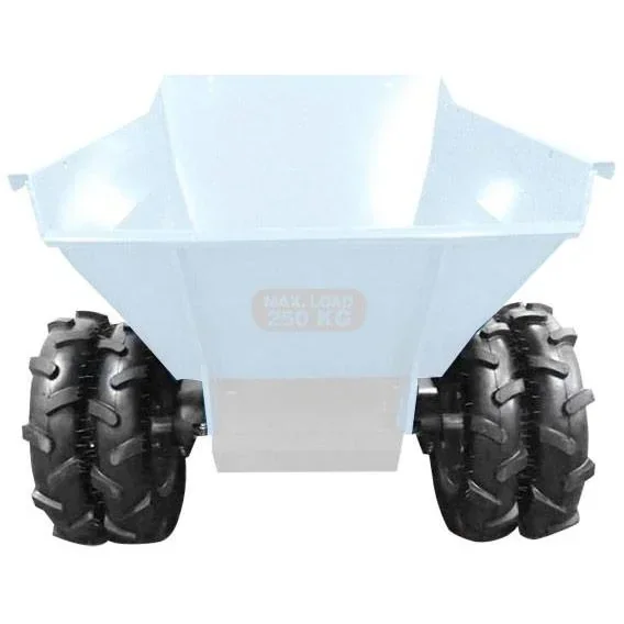 Wheel set for mini dumper