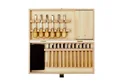 Carving set in wooden box