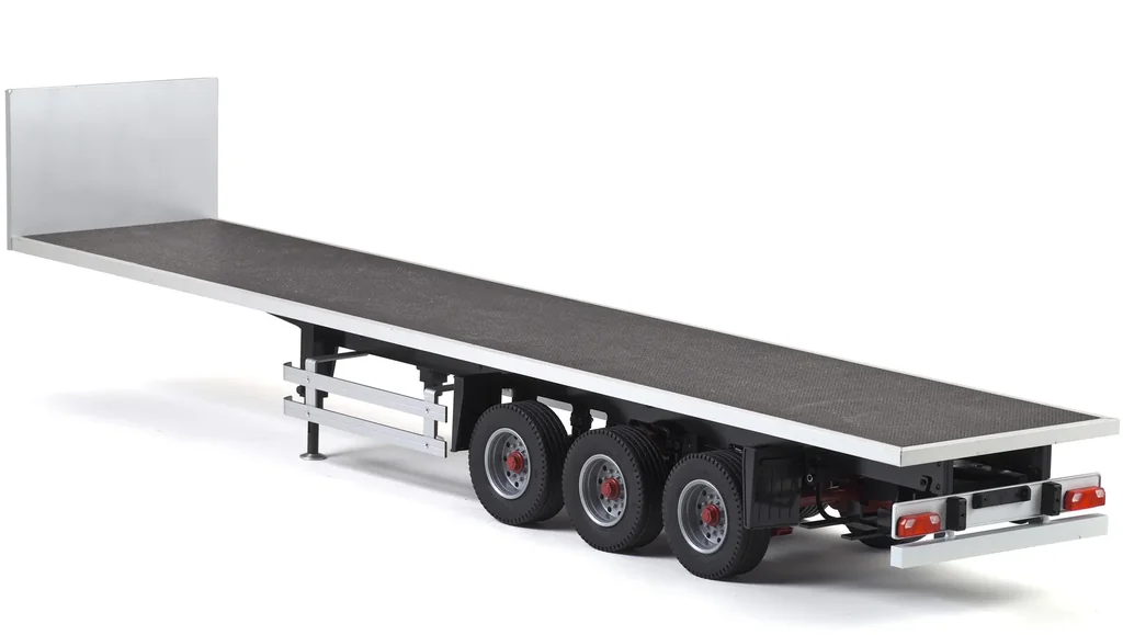1:14 3-axle flatbed trailer Ver.II