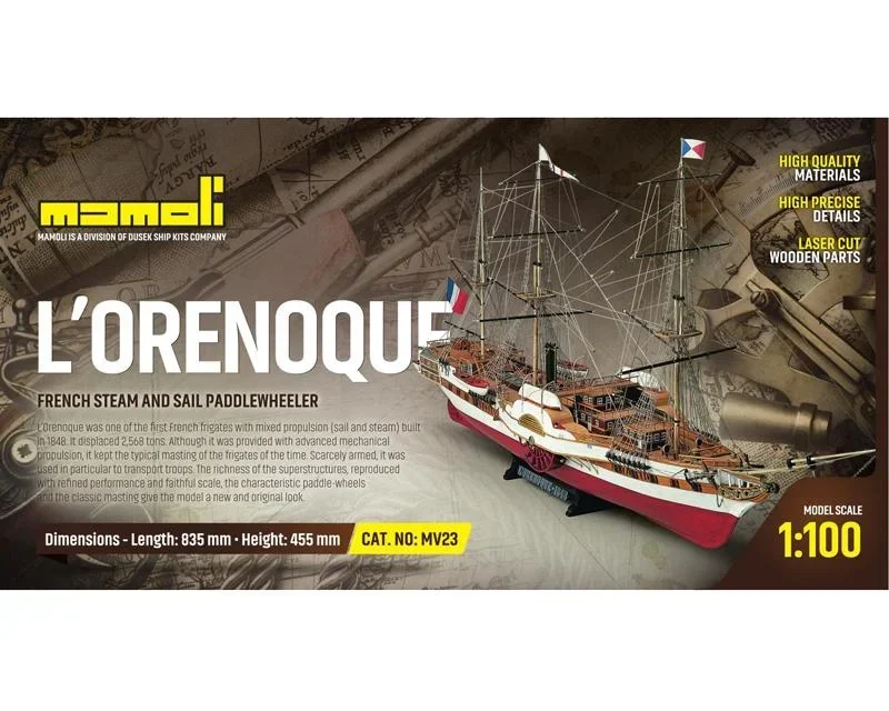 L'Orenoque kit, scale 1:100