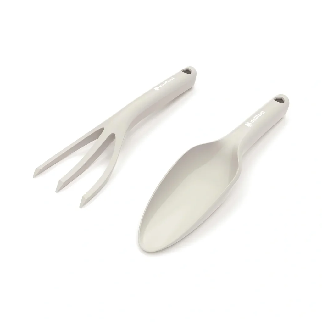 Garden hand tools set small, beige