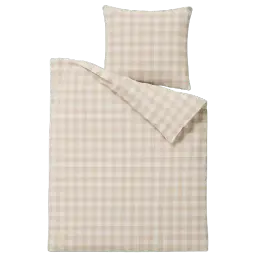 Vichy check bed linen image