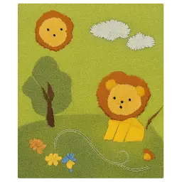 Green children's rug image