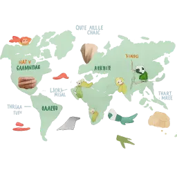 Kids World Map image