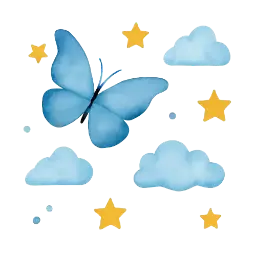 blue wall stickers image