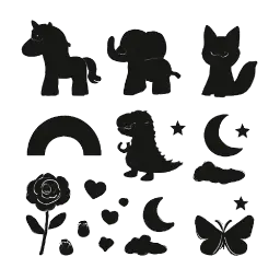 anthracite - black stickers image
