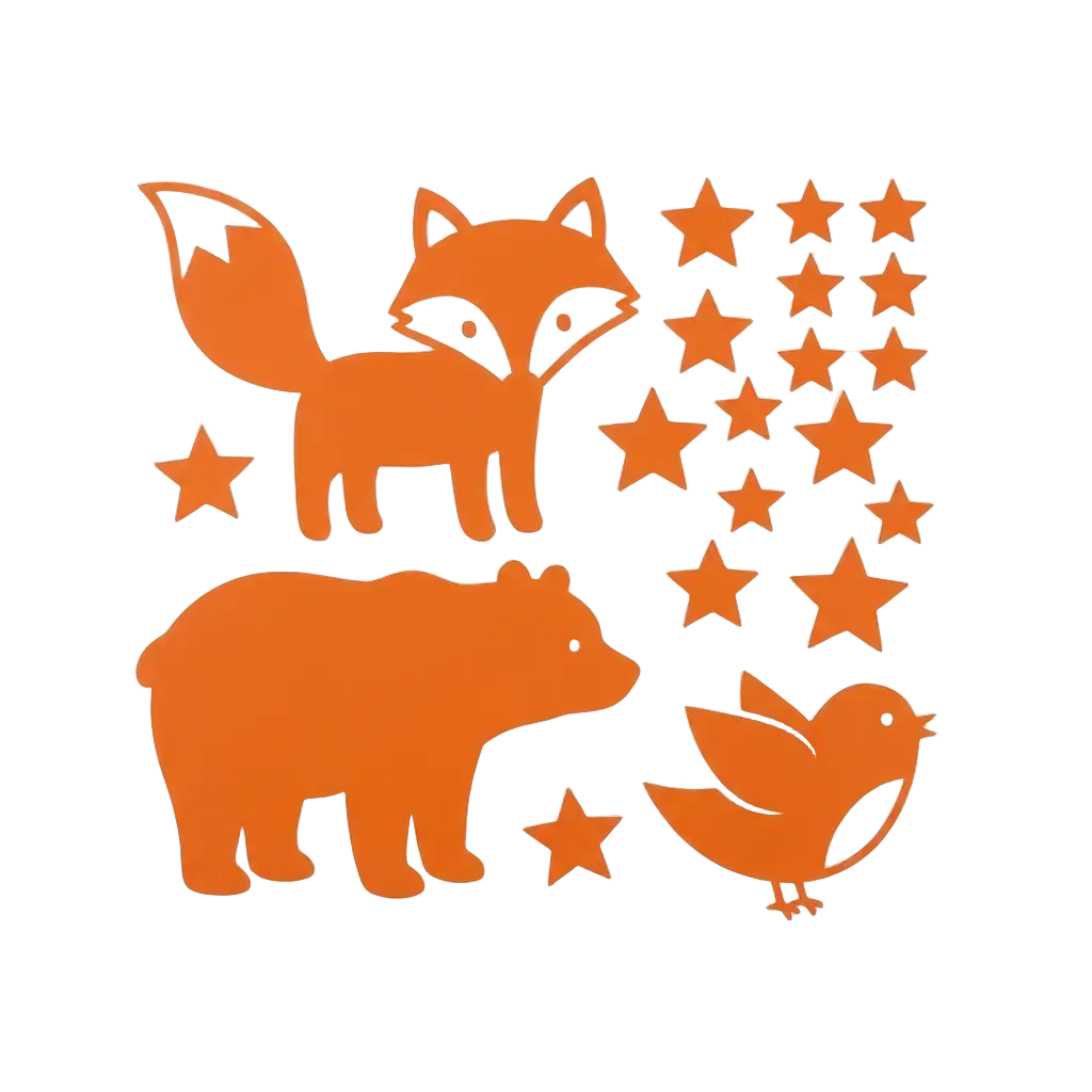 Wall design orange image