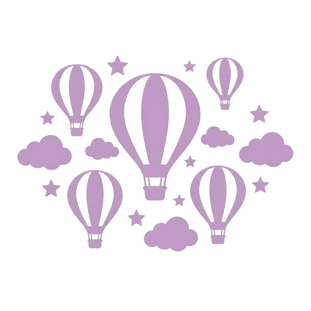 Purple wall decoration image