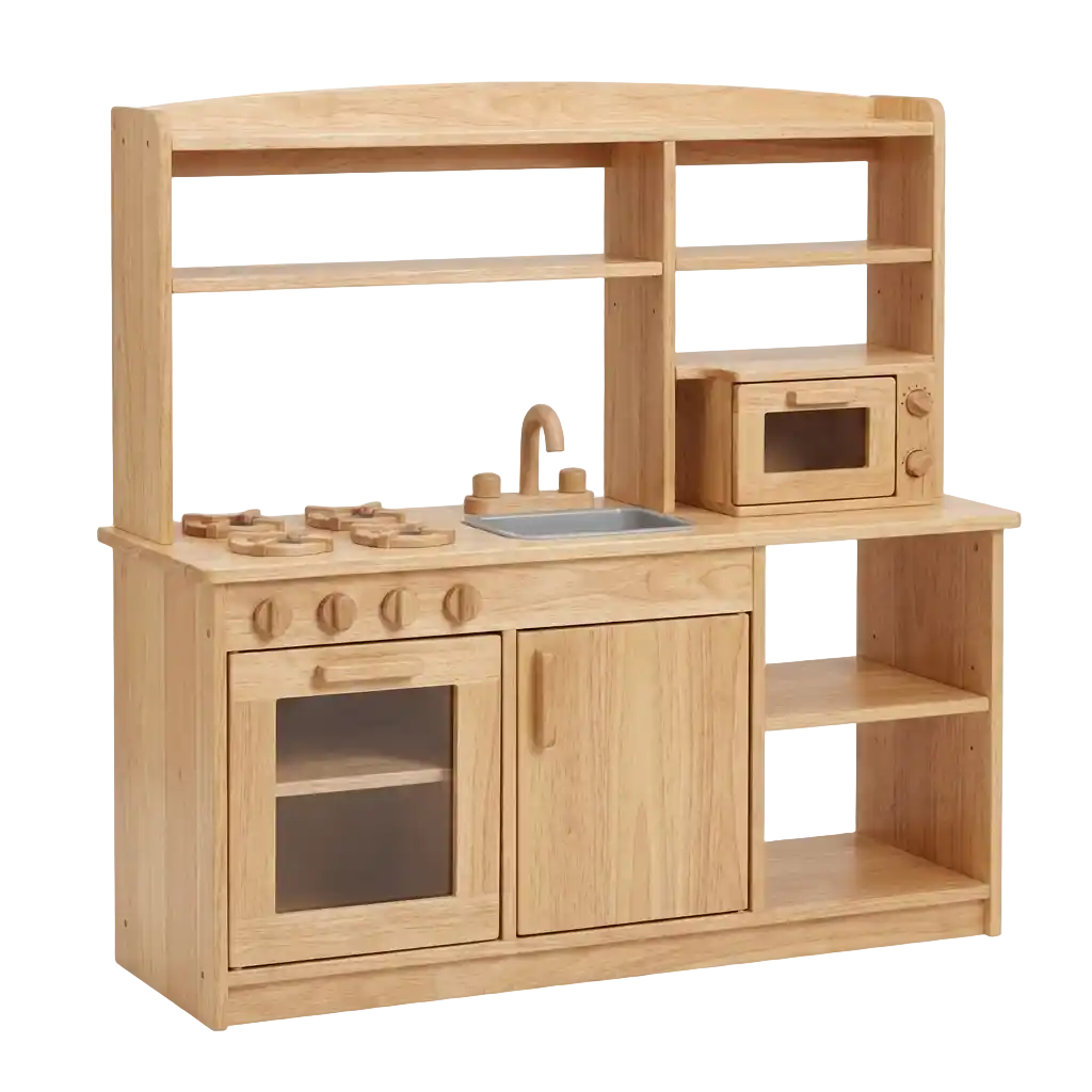 Wooden toy kitchen image