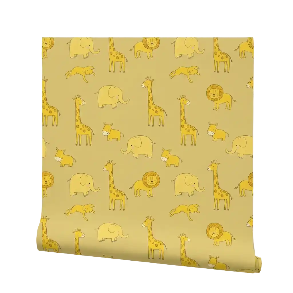 yellow wallpaper animals image