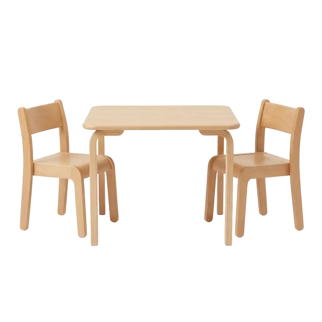 Children's table with chairs image