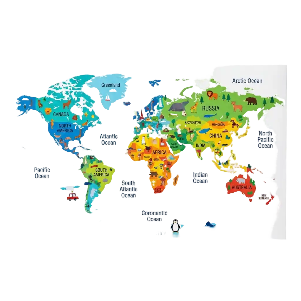 World Map Children's Room image