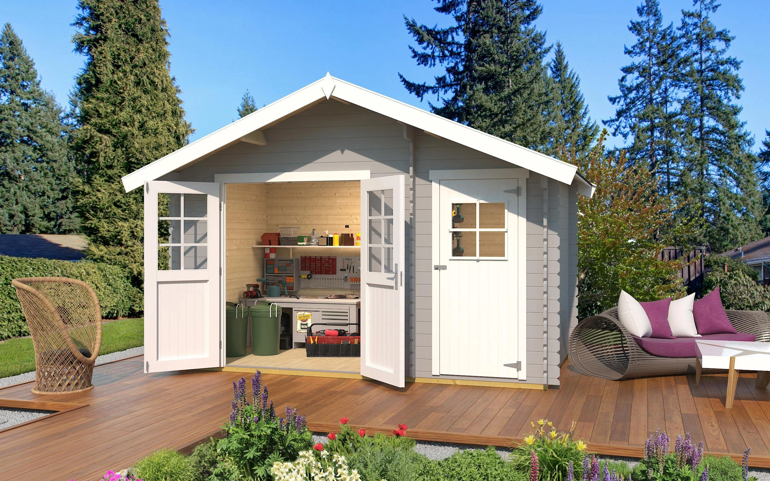 Wooden Garden Houses image