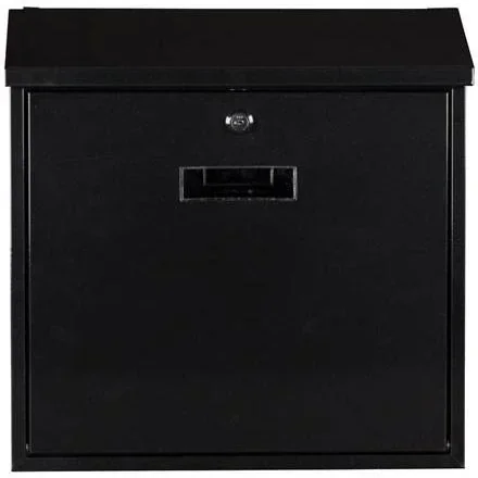 "Monaco Black Mailbox - 368x100x365 mm image"