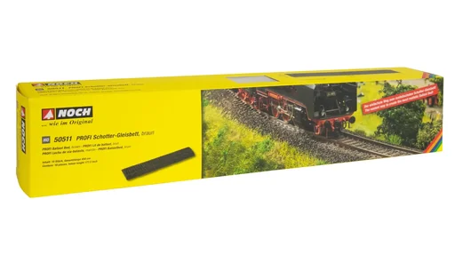 "PROFI ballast track bed, brown, 10 pieces, 45 cm each image"