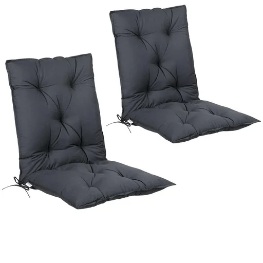 "Seat cushion - set of 2 - anthracite 116x57x7cm image"