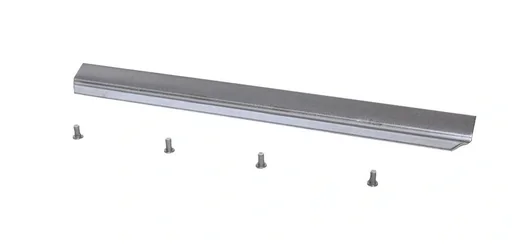 "Replacement steel protective edge for Favorit light metal Hallenser edge shovel, unperforated, with 4 rivets, size 9 image"
