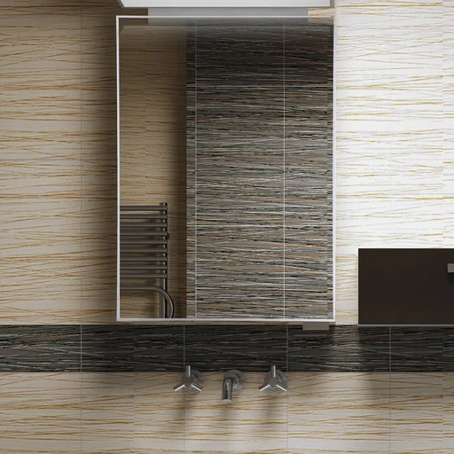 "Wall mirror bathroom mirror 60 x 80 cm mirror hallway mirror aluminum frame silver image"