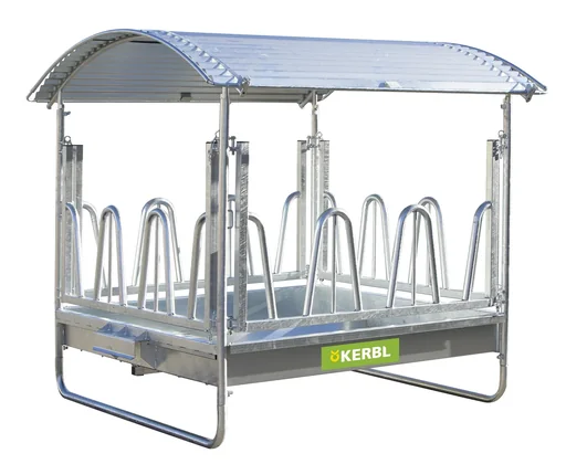 "Square hay rack - with palisade feeding grid image"